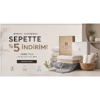 Banyo Tekstillerinde Sepette %5 İndirim!