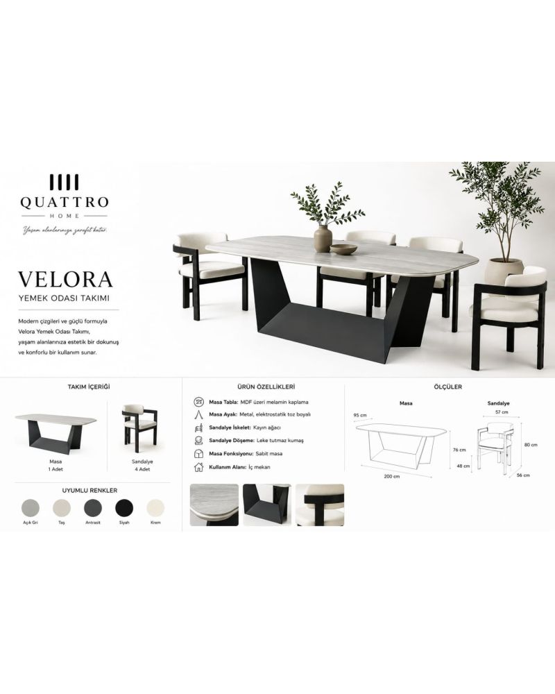 Velora Yemek Masası