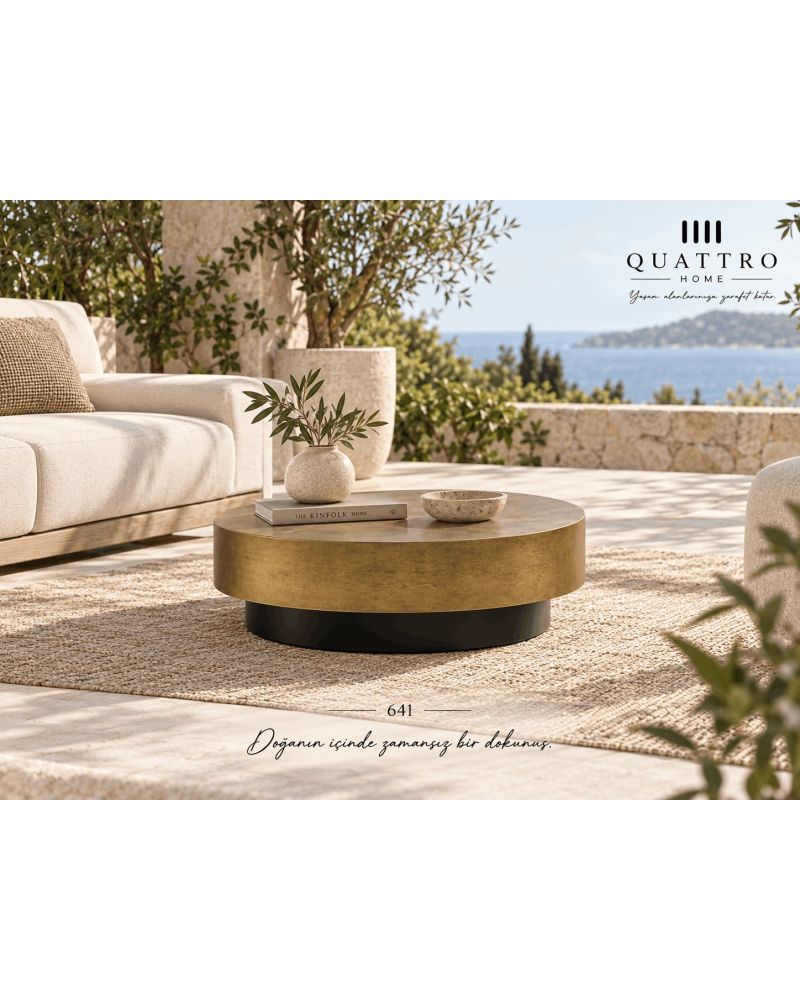 Virella 641 Yuvarlak Orta Sehpa-Ölçü: 90 × 90 × 38 cm