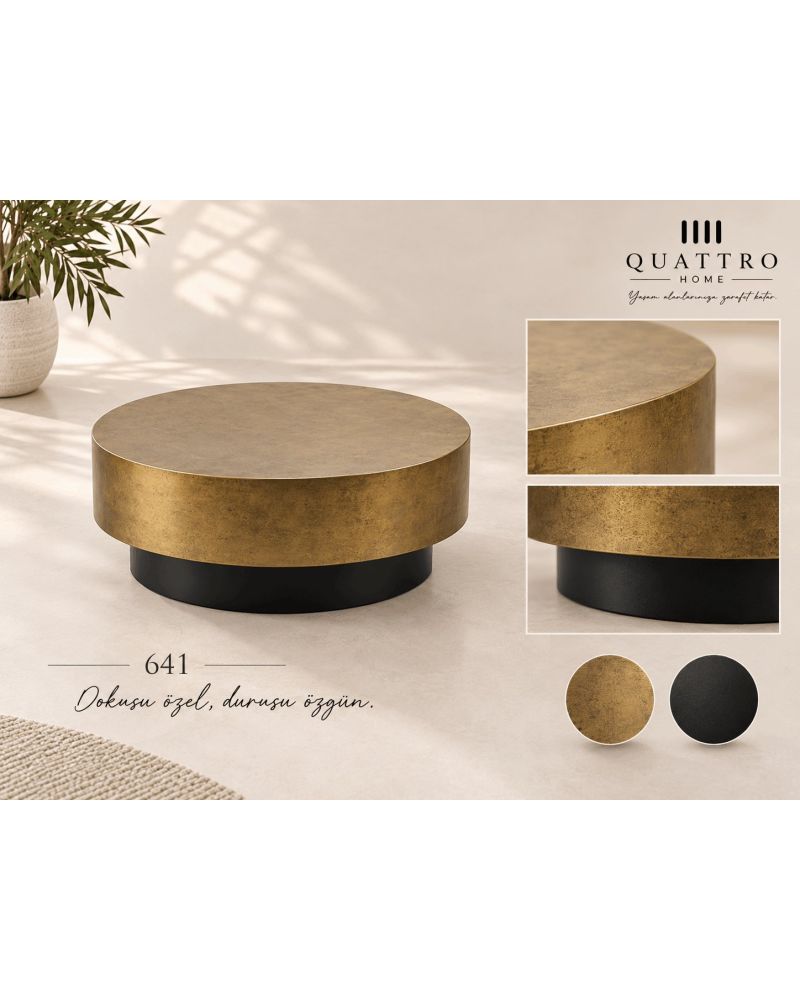 Virella 641 Yuvarlak Orta Sehpa-Ölçü: 90 × 90 × 38 cm