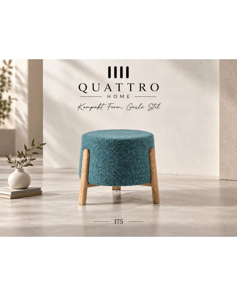 Lunessa 175 Dekoratif Puf-Genişlik: 45 cm Derinlik: 45 cm Yükseklik: 43 cm