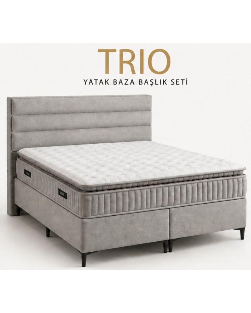 Trio Baza Başlık ve Ortopedik Yatak Seti