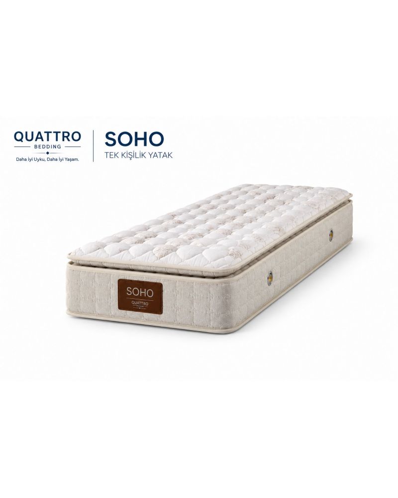 Soho Tek Kişilik Ortopedik Herkül Yaylı Sert Yatak 90x190 cm – 29 cm
