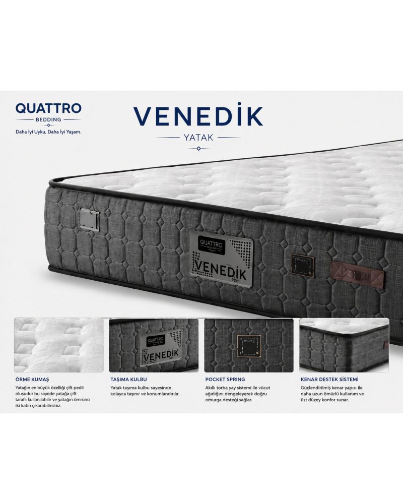 Venedik Çift Kişilik Ortopedik Yatak