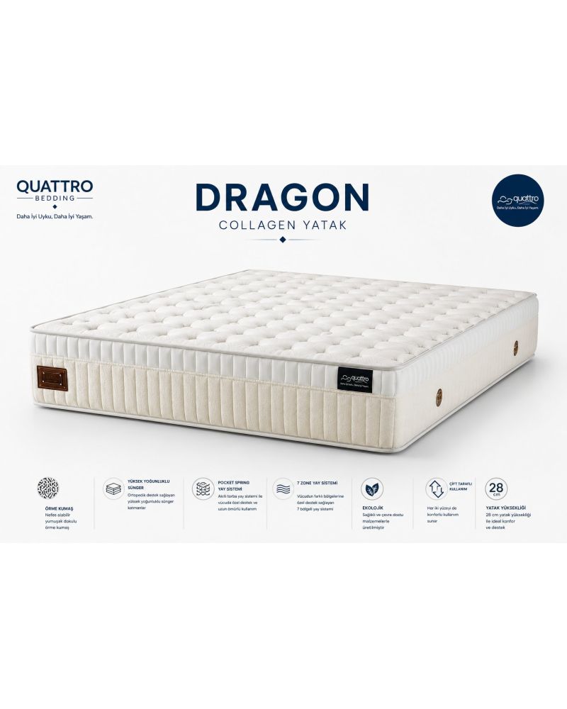 Dragon Collagen Ortopedik Çift Kişilik Yatak