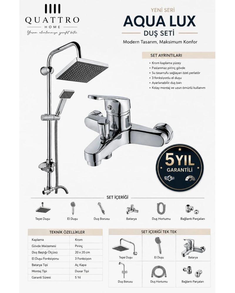 Aqua Lux Duş Seti 2