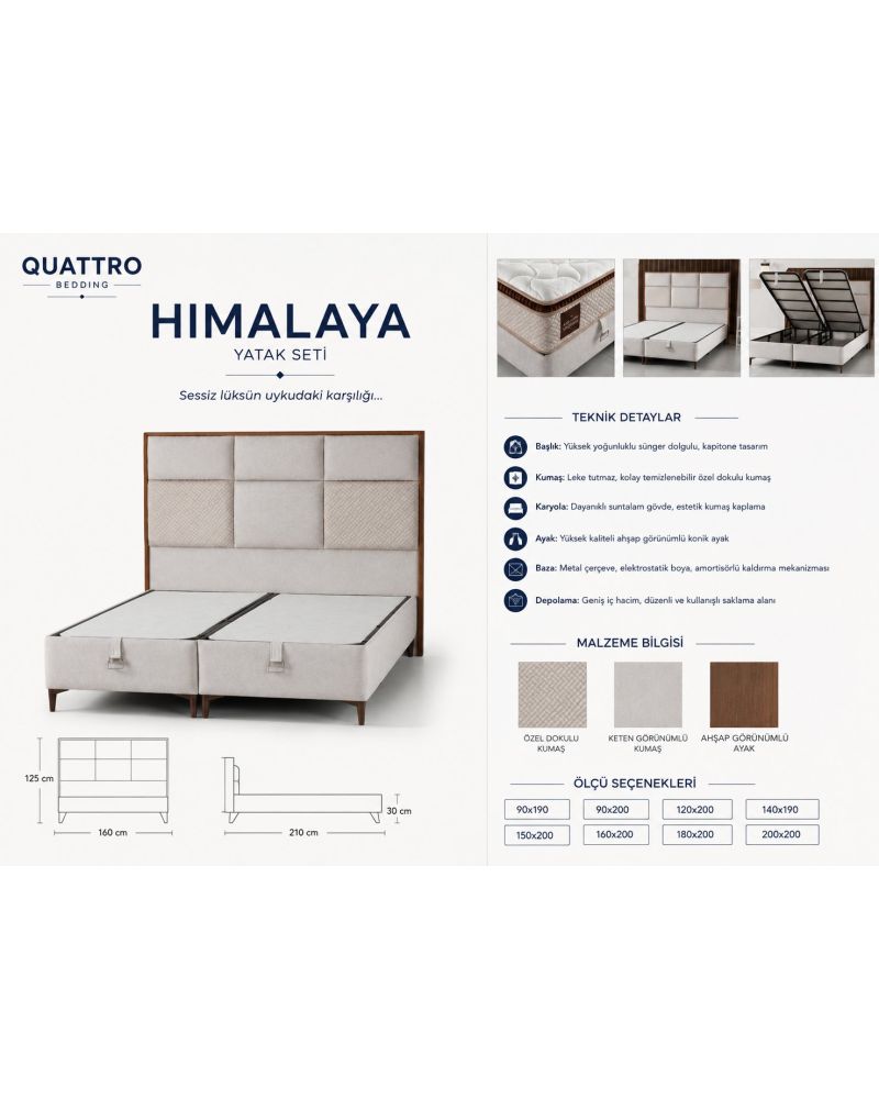 Himalaya Yatak Baza Başlık Seti