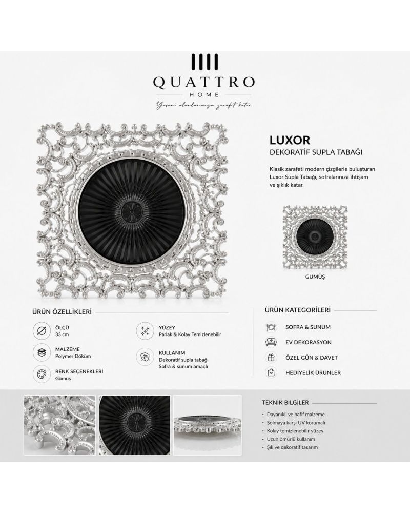 Luxor Dekoratif Supla Tabağı – 33 cm