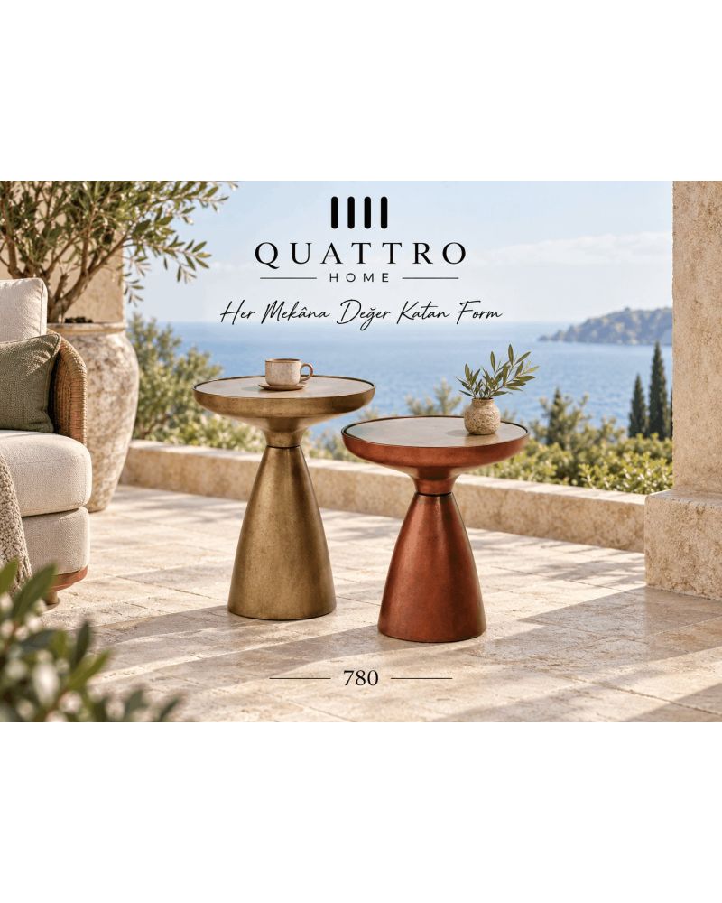 Aurelia 780 İkili Yan Sehpa-  Çap: 40 / 40 cm Yükseklik:   1 -53   / 2- 47 cm
