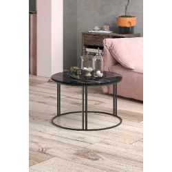 Siyah Orta Sehpa 70 cm