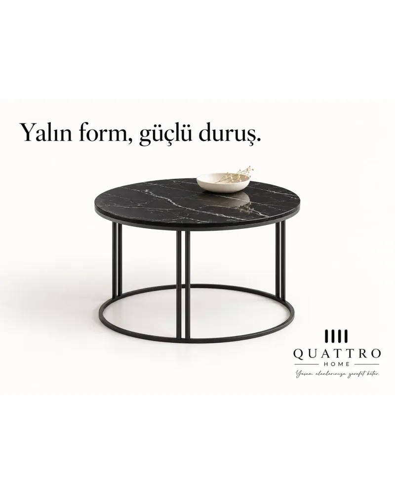 Siyah Orta Sehpa 70 cm