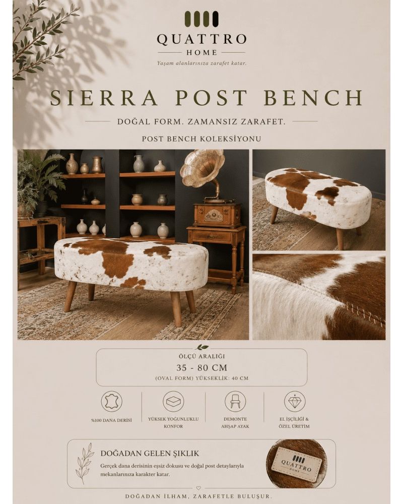 SIEERRA Post Bench Oval Form