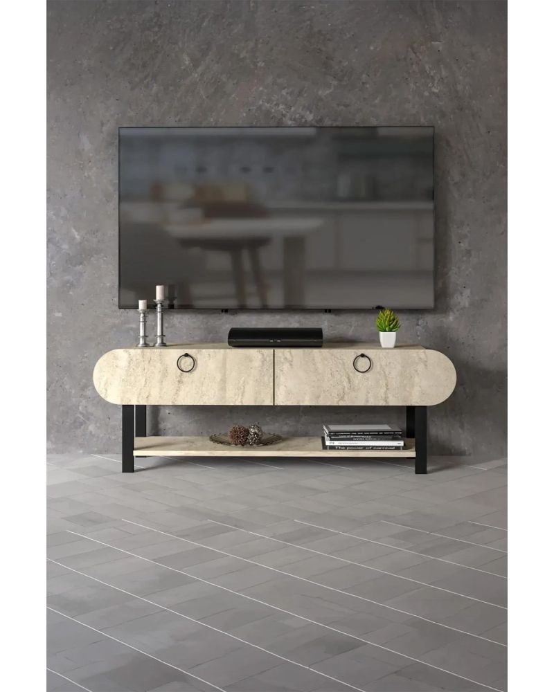 Ekru TV Ünitesi 110 cm