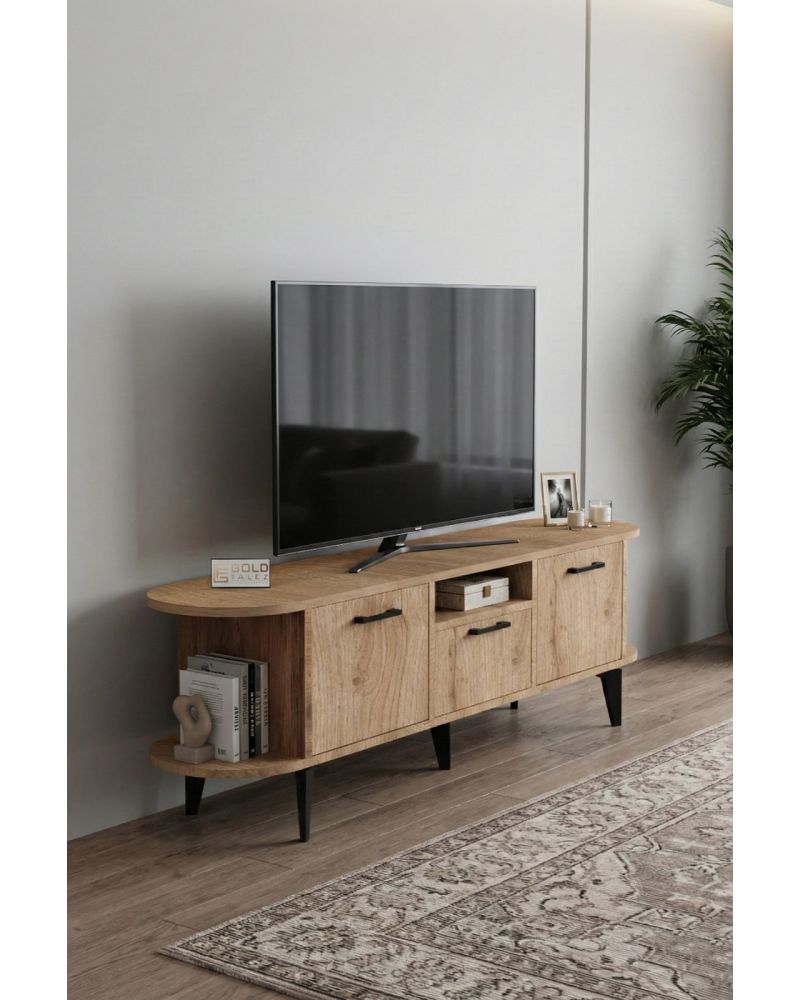 Bej Renkli Suntalam TV Sehpası 160x35 cm