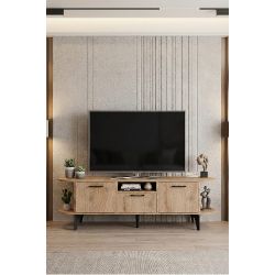 Bej Renkli Suntalam TV Sehpası 160x35 cm