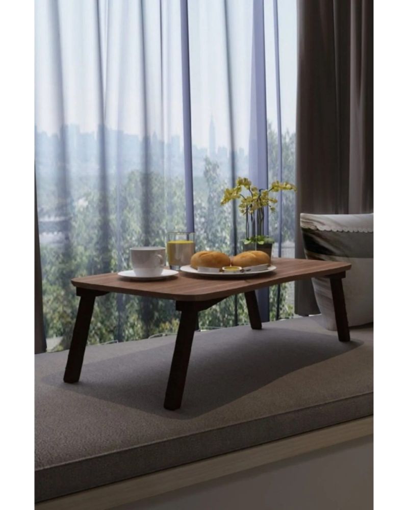 Laptop ve Çalışma Sehpası Ceviz Desenli