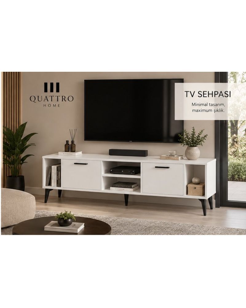 Suntalam TV Sehpası Suntalam Beyaz 160x35 cm