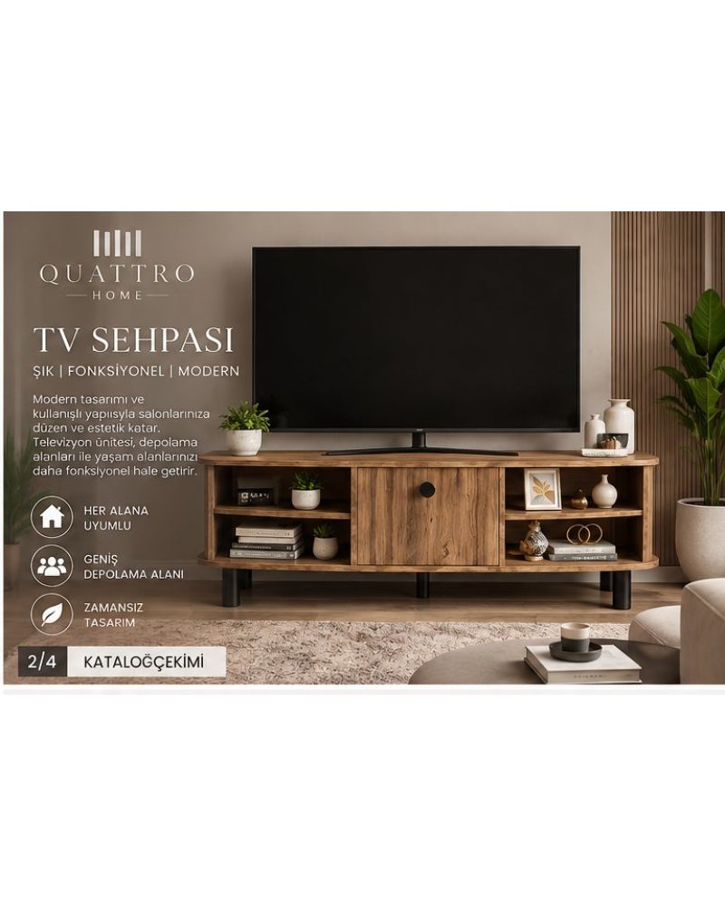 Suntalam TV Sehpası - Çok Renkli 136x44 cm