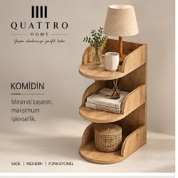 Çok Renkli Suntalam Komodin ve Yan Sehpa