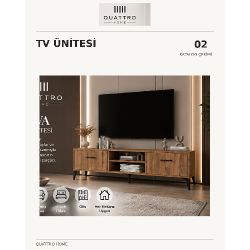 Suntalam Kahverengi TV Sehpası 160x35 cm