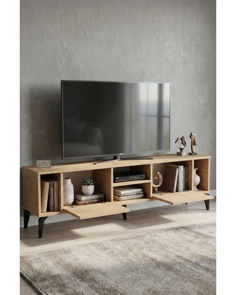 Bej Renkli Suntalam TV Sehpası 160x35 cm
