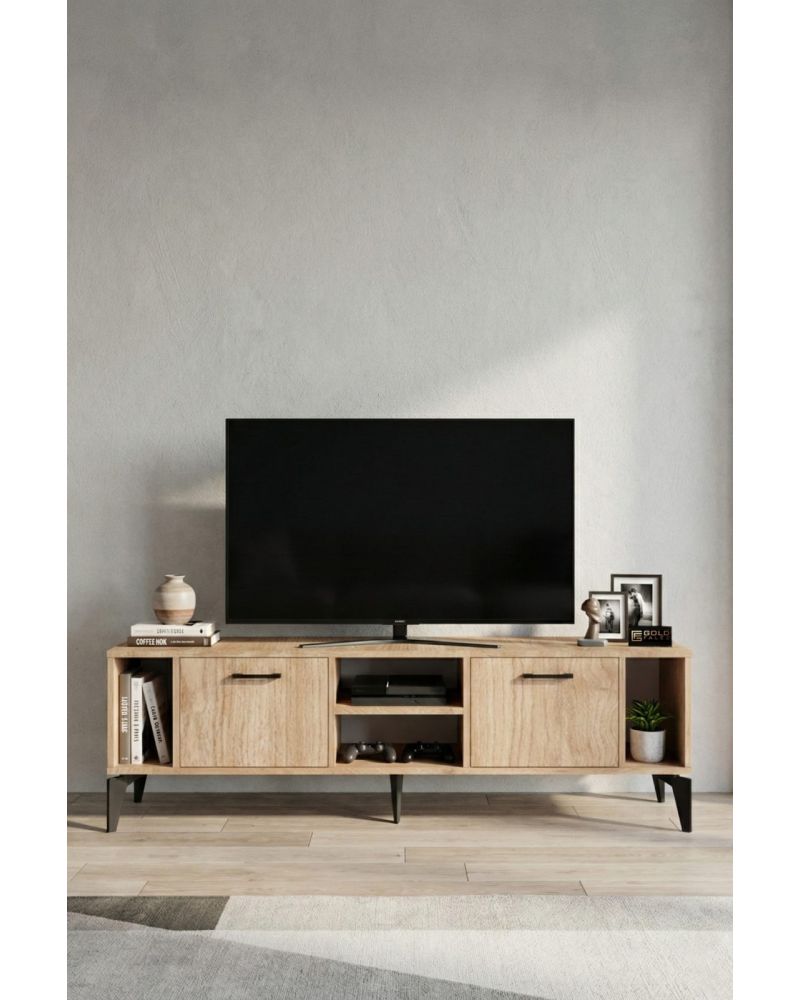 Bej Renkli Suntalam TV Sehpası 160x35 cm