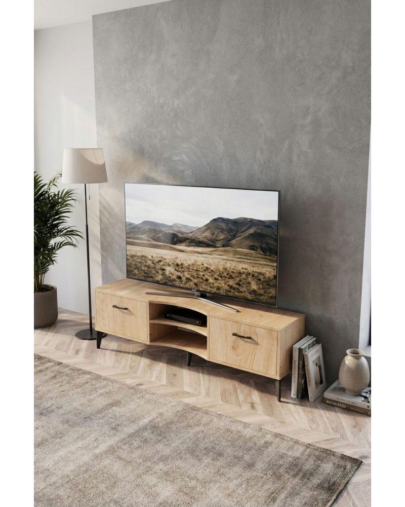 Bej Renk Suntalam TV Sehpası 160x35 cm