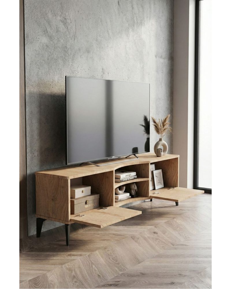 Bej Renk Suntalam TV Sehpası 160x35 cm