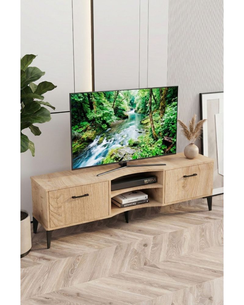 Bej Renk Suntalam TV Sehpası 160x35 cm
