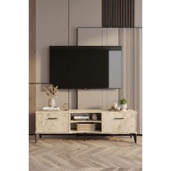Ekru TV Sehpası 160x35 cm