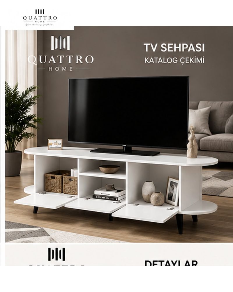 Mira Mavi TV Sehpası Suntalam 160x35 cm