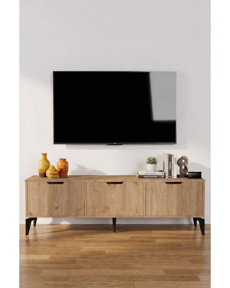 Bej Sepet Desenli Suntalam TV Sehpası 160x35 cm