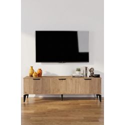 Bej Sepet Desenli Suntalam TV Sehpası 160x35 cm