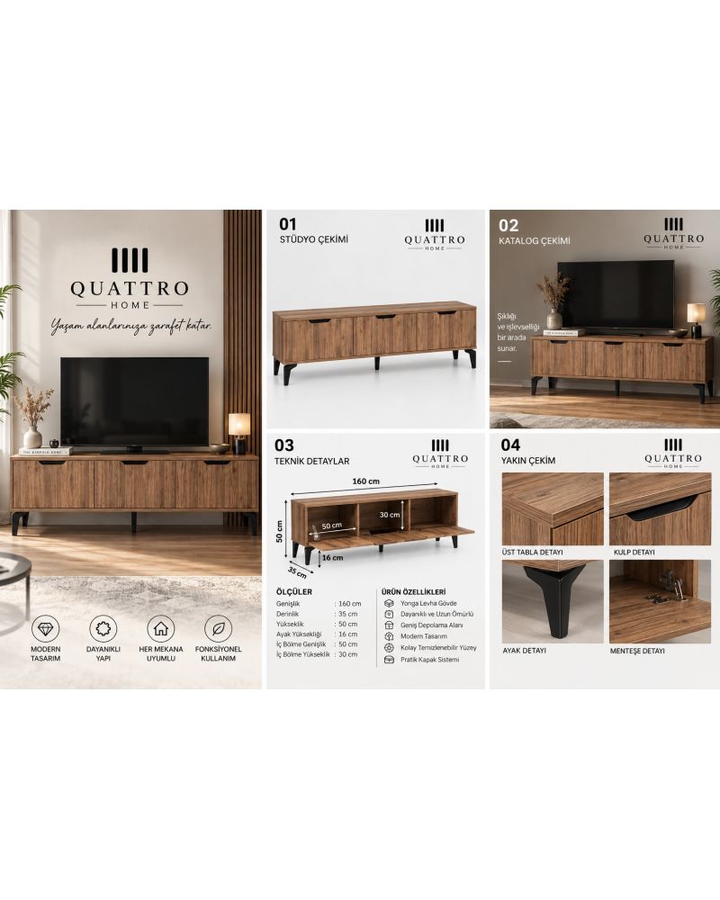 Royal TV Sehpası Suntalam 160x35 cm
