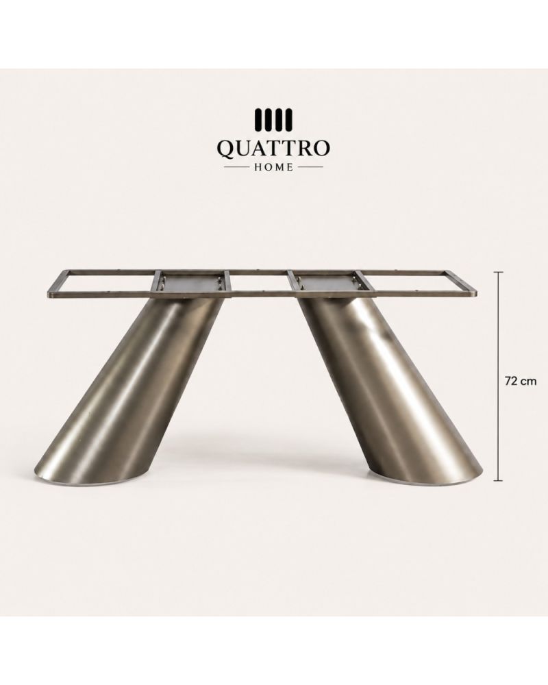 Ares 72 cm Çift Konik Metal Masa Ayağı
