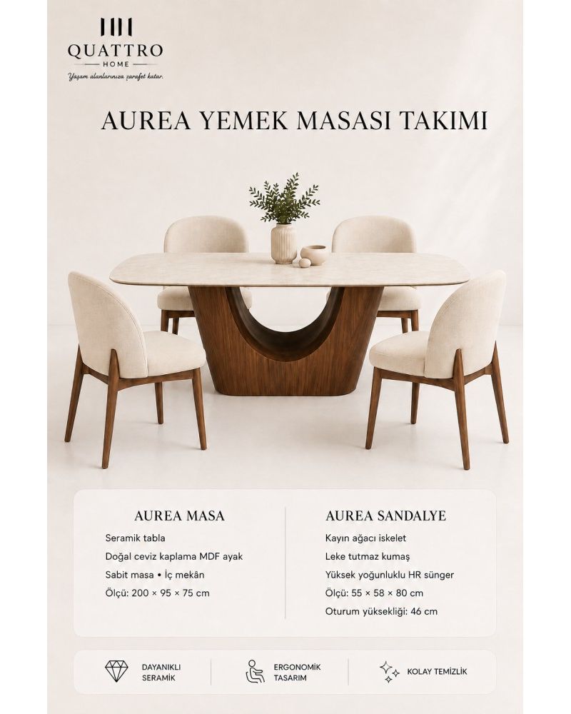 Aurea  Yemek Masası Takımı