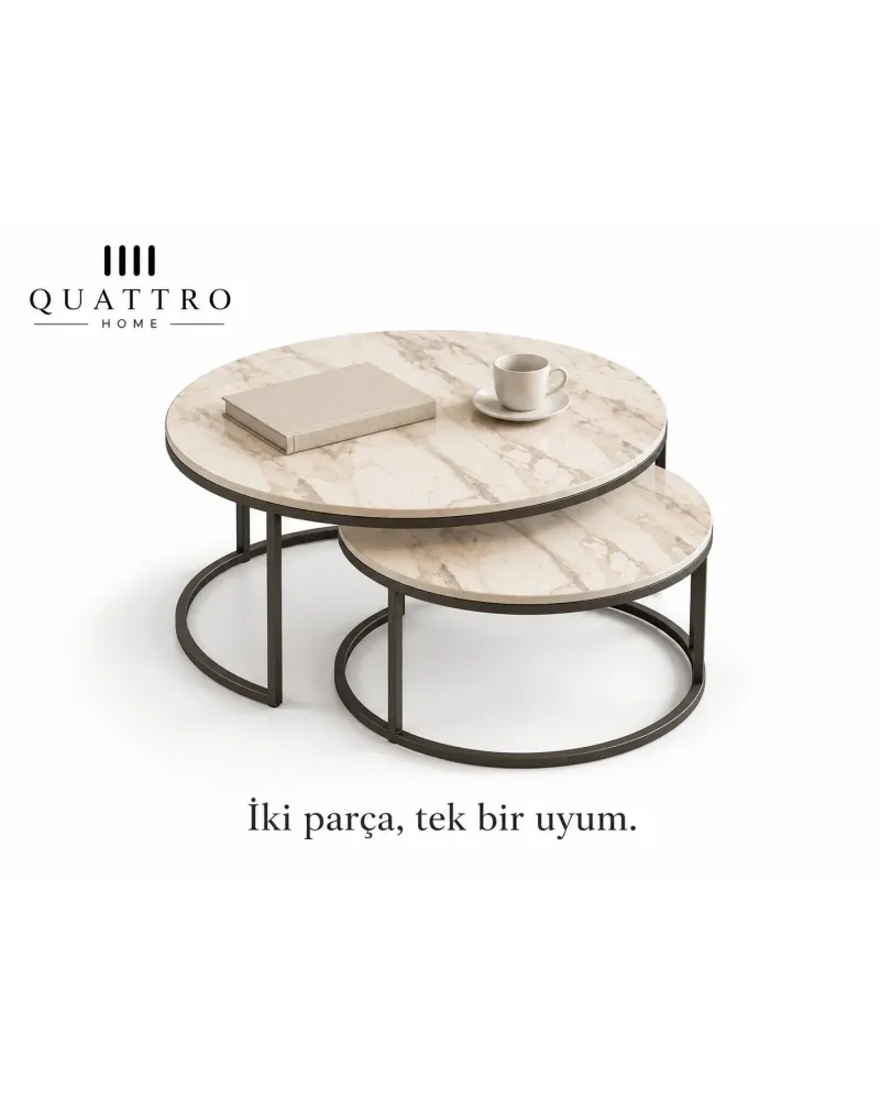 Orta Sehpa ve C Zigon Sehpa 5'li Kombin Seti