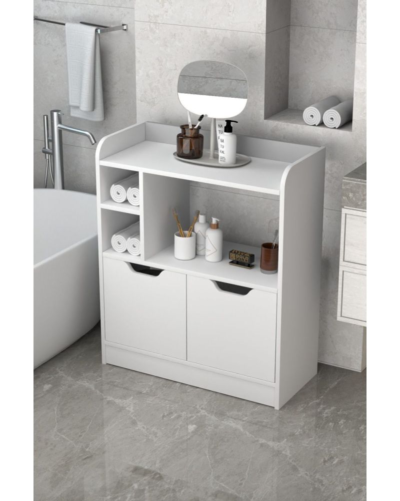Çok Amaçlı Beyaz Banyo ve Mutfak Dolabı