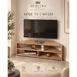Köşe TV Ünitesi Kahverengi 140 cm