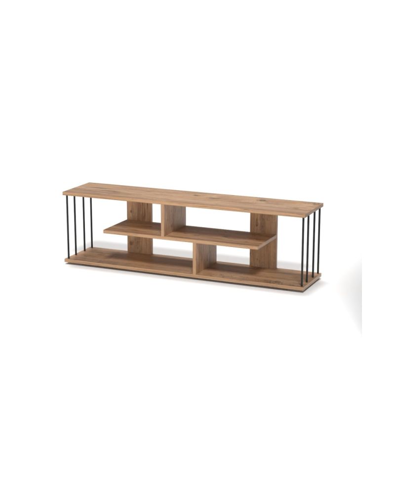 Ceviz Desenli Modern TV Ünitesi 140 cm