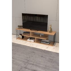 Ceviz Desenli Modern TV Ünitesi 140 cm