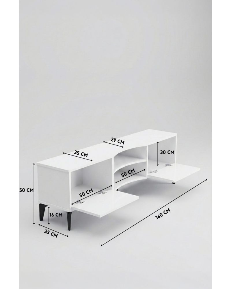 Suntalam TV Sehpası Beyaz 160x35 cm