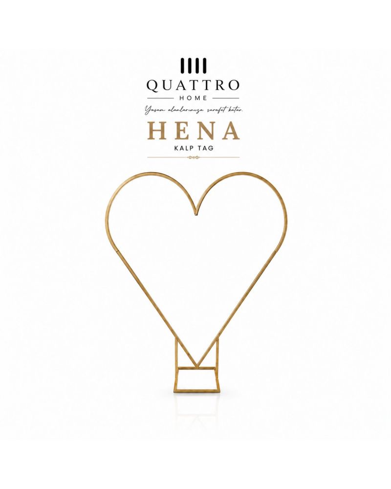 Hena Kalp Tag Gold Metal Organizasyon Arka Fon 210x210 cm