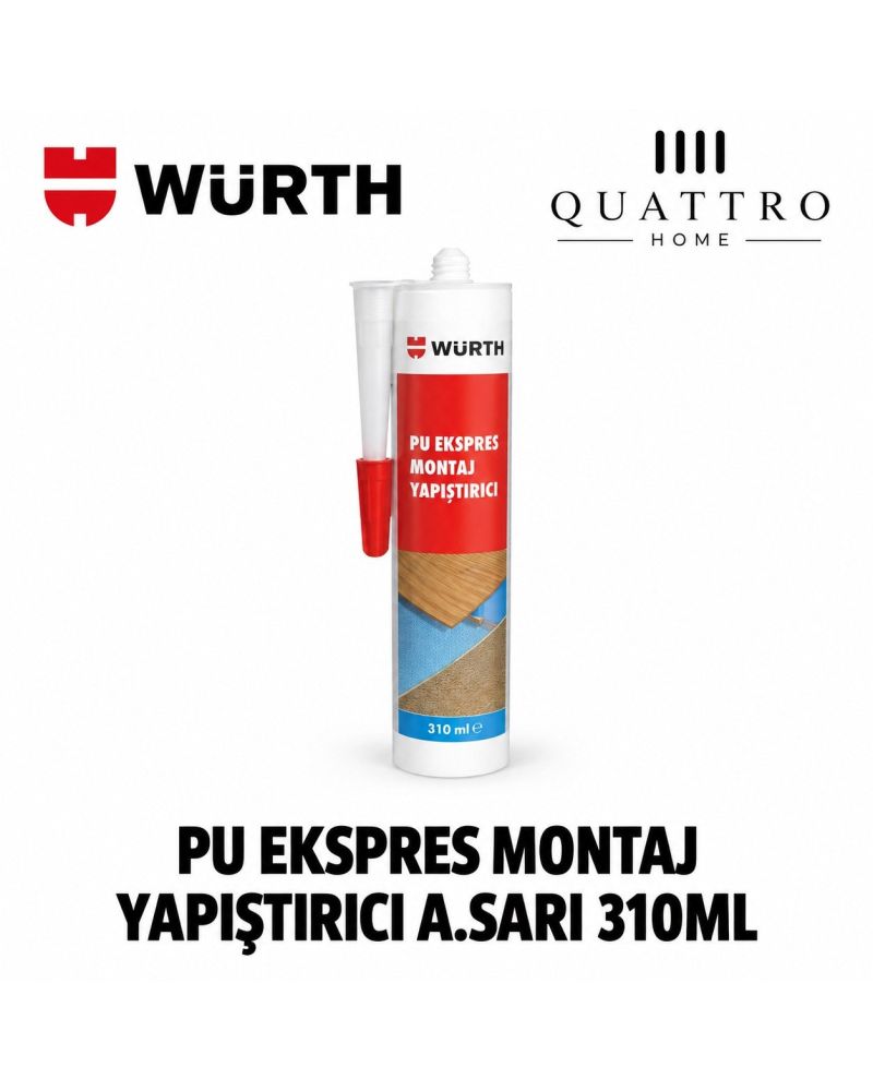 PU Ekspres Montaj Yapıştırıcısı Açık Sarı 310 ml(5 Adet)