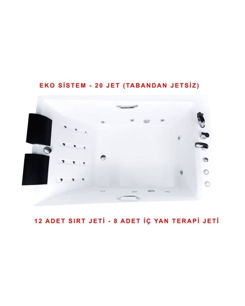 185 x 120 Çift Kişilik Jakuzi - SİSTEM 3