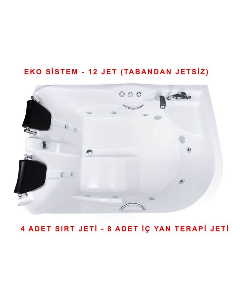 170 x 120 Çift Kişilik Jakuzi - Sol - SİSTEM 2