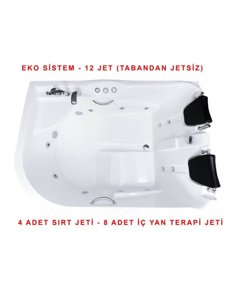 170 x 120 Çift Kişilik Jakuzi - Sağ - SİSTEM 1