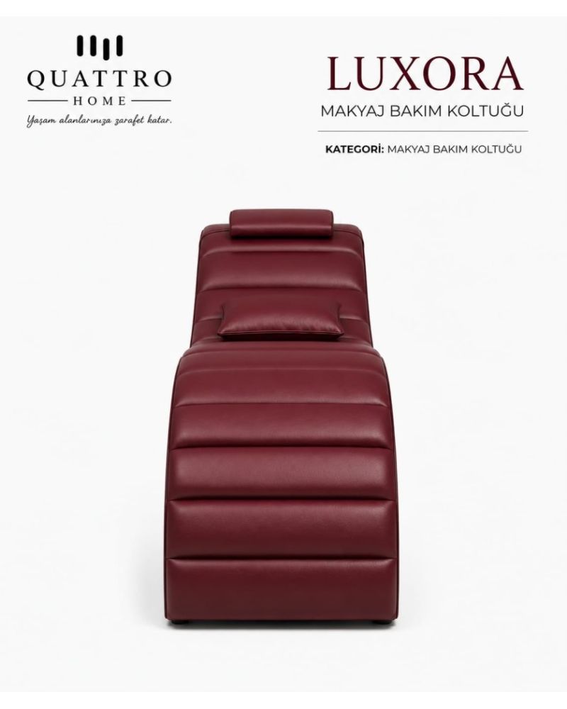 Luxora Makyaj ve Bakım Koltuğu – Ergonomik Kavisli Tasarım