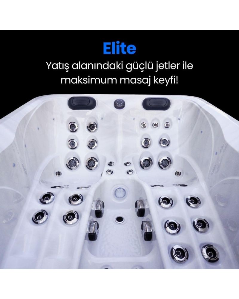 220x165 Elite 3 Kişilik Isıtmalı Bahçe Jakuzi