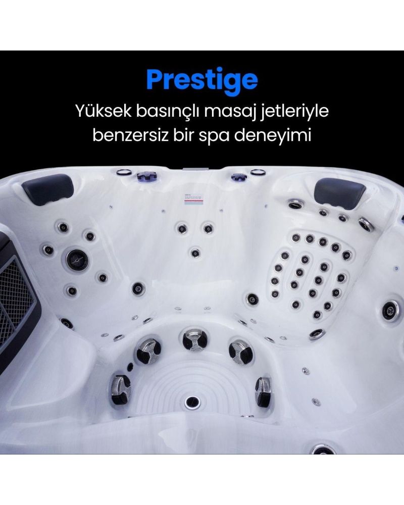210x210 Prestige 5 Kişilik Isıtmalı Bahçe Jakuzi